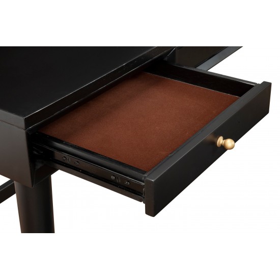 Flynn Large Desk, Black