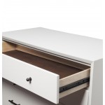 Flynn Mid Century Modern 3 Drawer Small Chest, White