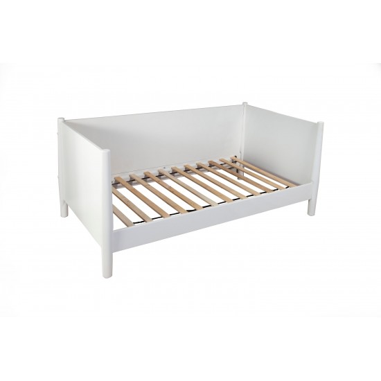 Flynn Mid Century Modern Twin Size Day Bed, White