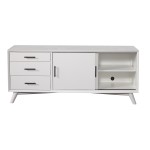 Flynn Large TV Console, White