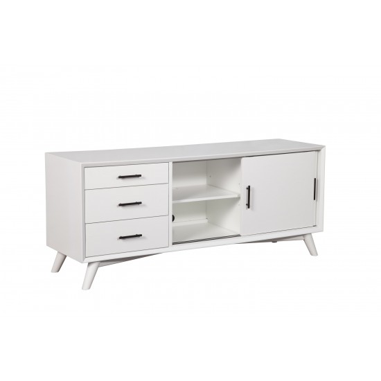 Flynn Large TV Console, White