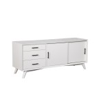 Flynn Large TV Console, White