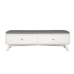 Flynn Bench, White
