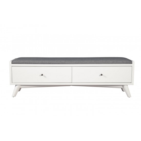 Flynn Bench, White