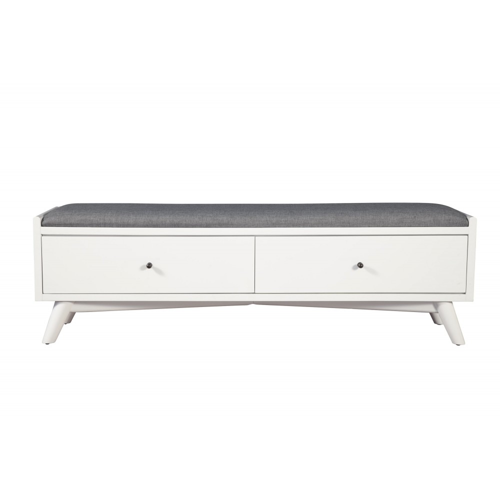 Flynn Bench, White Flynn Bench, White