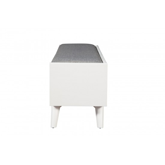Flynn Bench, White