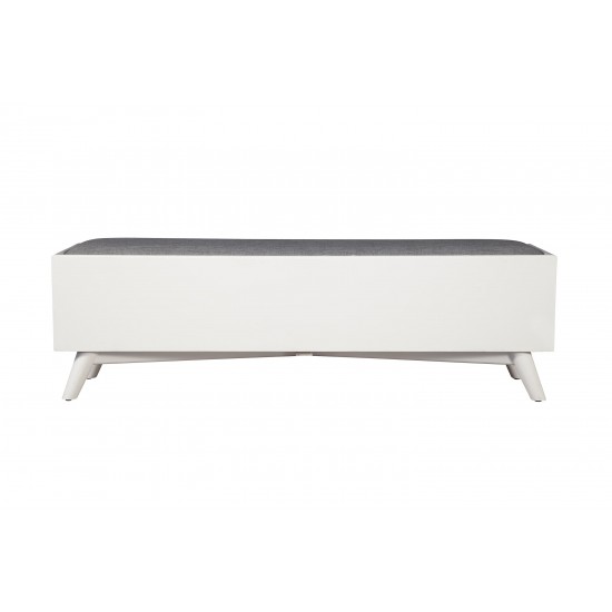 Flynn Bench, White