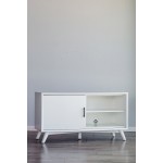 Flynn Small TV Console, White