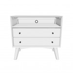 Flynn Large Nightstand, White