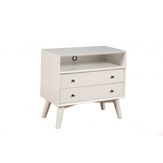 Flynn Large Nightstand, White