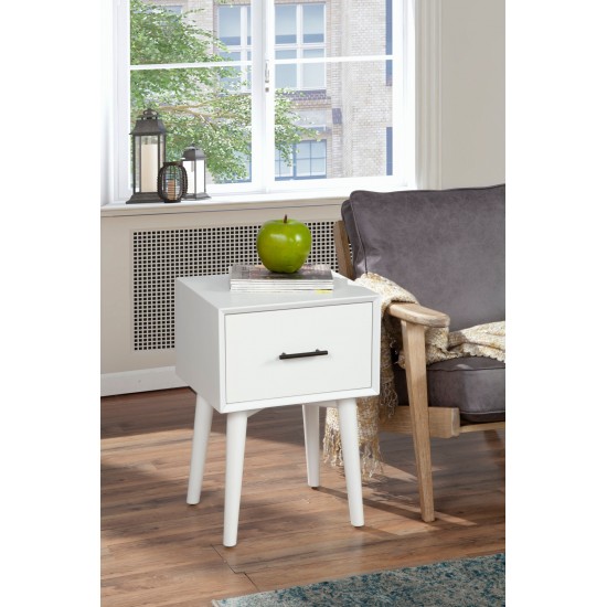 Flynn End Table, White