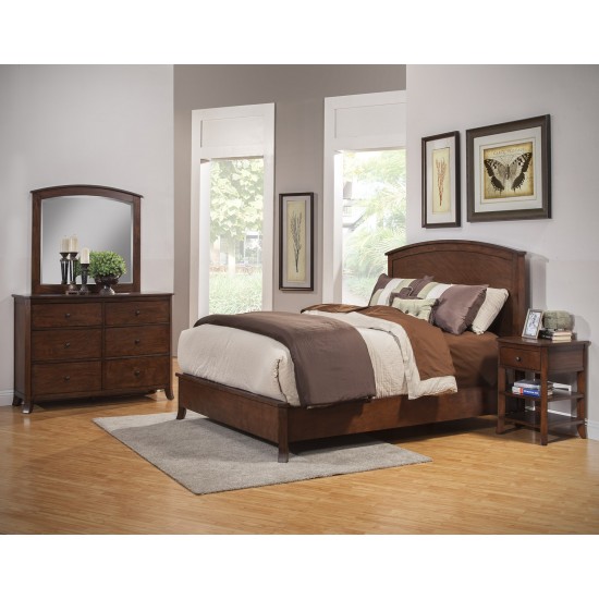 Baker Queen Panel Bed, Mahogany