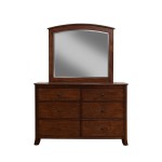 Baker 6 Drawer Dresser, Mahogany