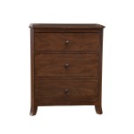 Baker 3 Drawer Small Chest, Mahogany