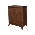 Baker 3 Drawer Small Chest, Mahogany