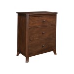 Baker 3 Drawer Small Chest, Mahogany