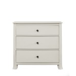 Baker 3 Drawer Small Chest, White