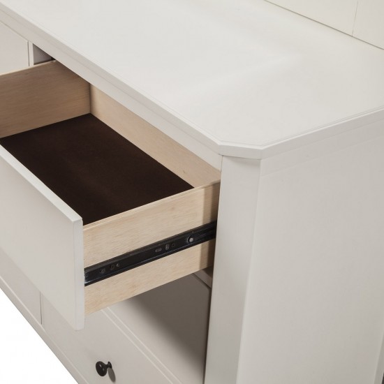 Baker 3 Drawer Small Chest, White