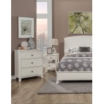 Baker 3 Drawer Small Chest, White