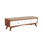 Flynn Bench, Acorn/White