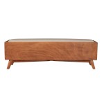 Flynn Bench, Acorn/White