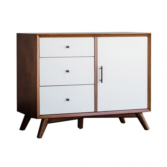 Flynn Accent Cabinet, Acorn/White