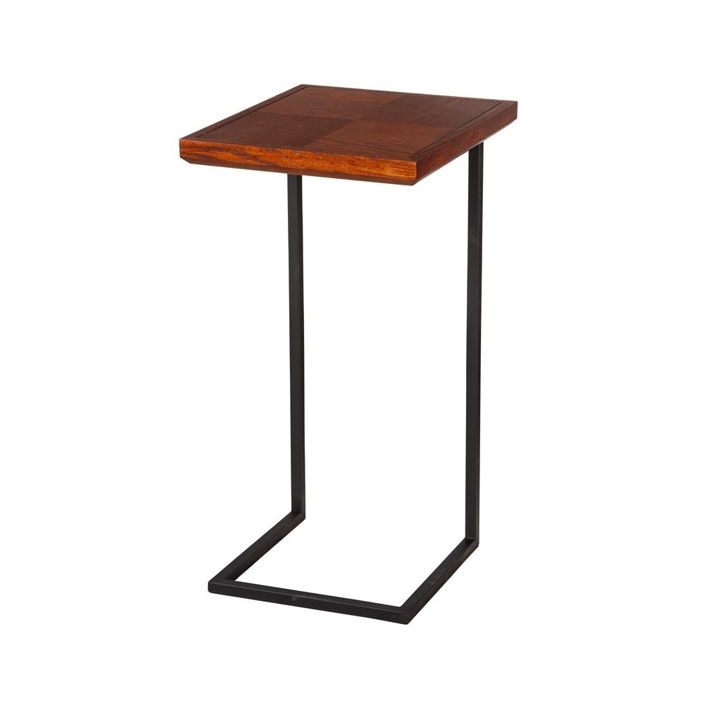 Zazzle Side Table, Burnish Brown