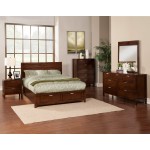 Carmel Full Size Storage Bed, Cappuccino