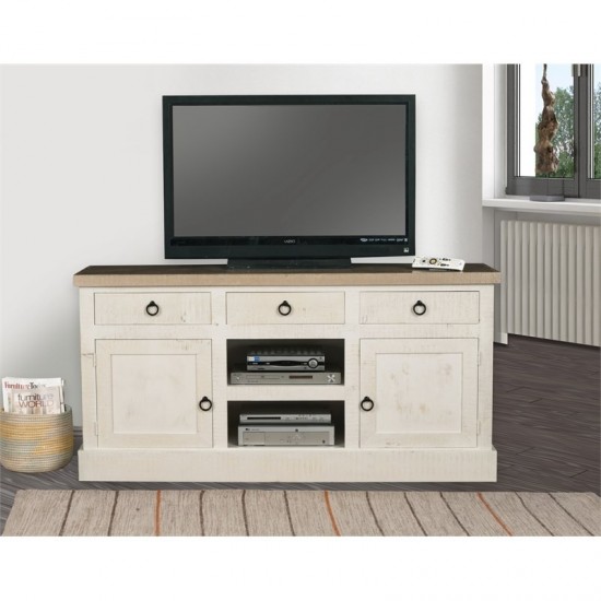 Walter 64" TV Console, Mahogany