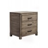 Sydney 2 Drawer Nightstand, Weathered Grey