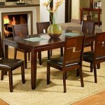 Lakeport Extension Dining Table w/Broken Glass Inserts, Espresso