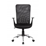 Techni Mobili Medium Back Mesh Assistant Office Chair, Black