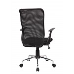 Techni Mobili Medium Back Mesh Assistant Office Chair, Black