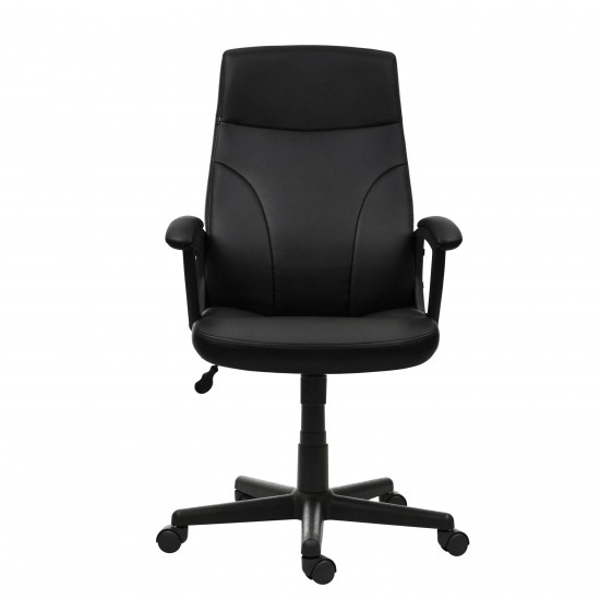 Techni Mobili Medium Back Executive Office Chair, Black