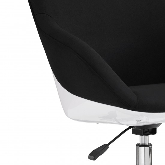 Techni Mobili Home Office Upholstered Task Chair, Black