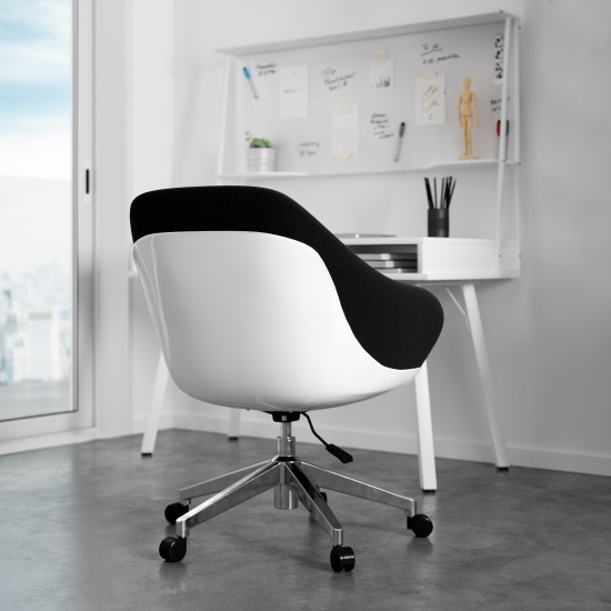 Techni Mobili Home Office Upholstered Task Chair, Black
