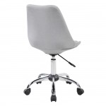 Techni Mobili Armless Task Chair with Buttons, Grey