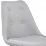 Techni Mobili Armless Task Chair with Buttons, Grey