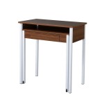 Techni Mobili Retractable Writing Desk with Storage, Walnut