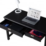 Techni Mobili Modern Writing Desk with Storage, Espresso