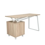 Techni Mobili Modern Design Computer Desk with Storage, Sand