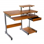 Techni Mobili Complete Computer Workstation Desk, Woodgrain