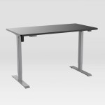 Techni Mobili Adjustable Sit to Stand Desk, Black