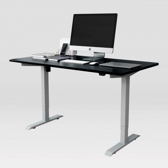 Techni Mobili Adjustable Sit to Stand Desk, Black