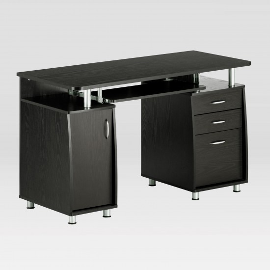 Techni Mobili Complete Workstation Computer Desk with Storage, Espresso