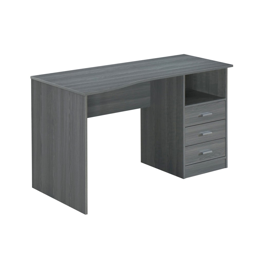 Techni Mobili Classic Computer Desk with Multiple Drawers, Grey Techni Mobili Classic Computer Desk with Multiple Drawers, Grey