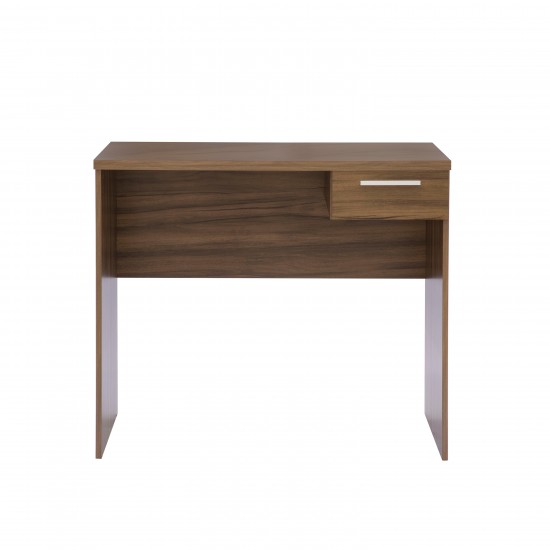 Techni Mobili Modern Computer Writing Desk with Drawer, Walnut