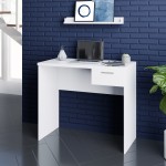 Techni Mobili Modern Computer Writing Desk with Drawer, White