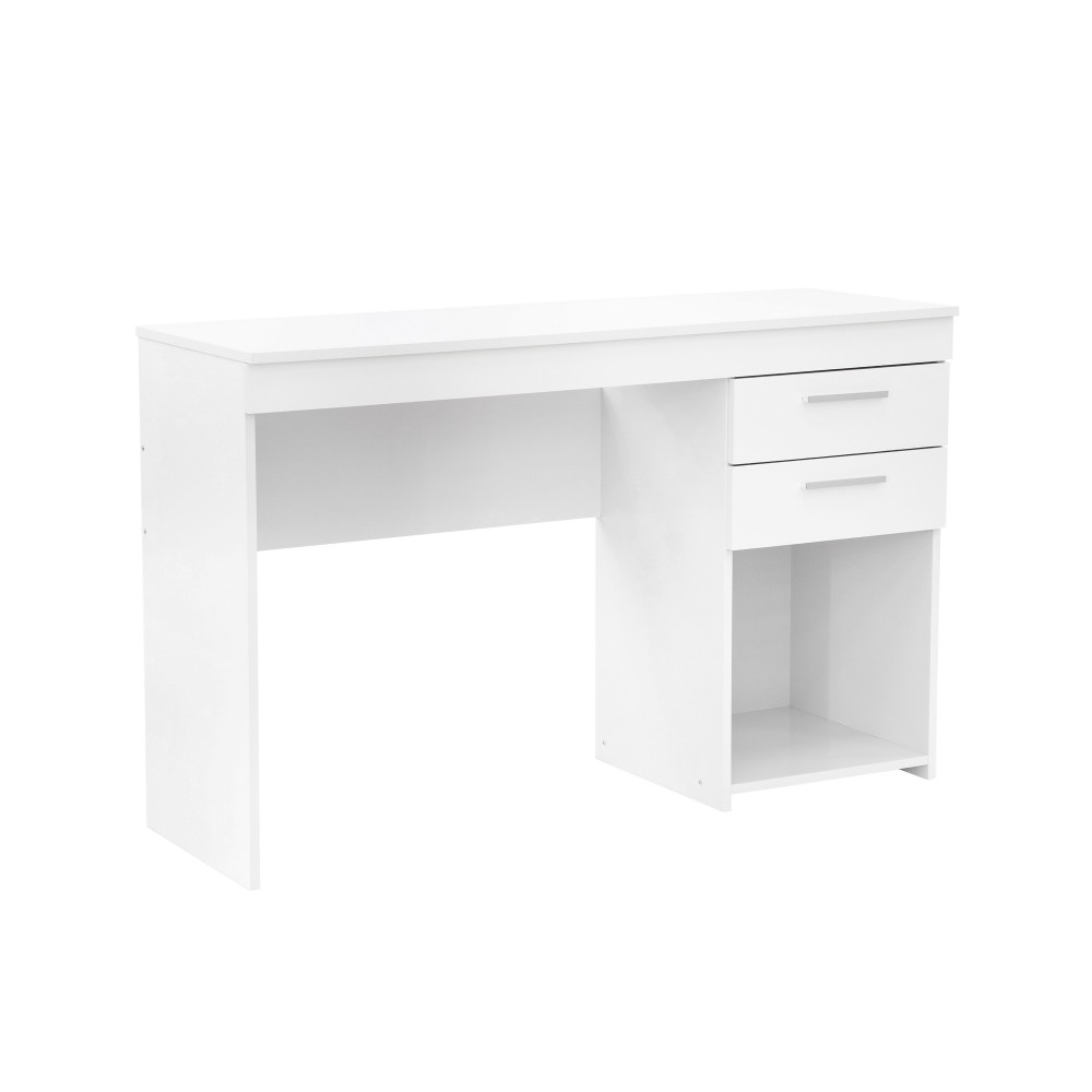 Techni Mobili Home Office Workstation with Storage, White