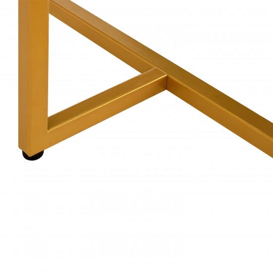 Techni Mobili Gold Computer Desk with Storage